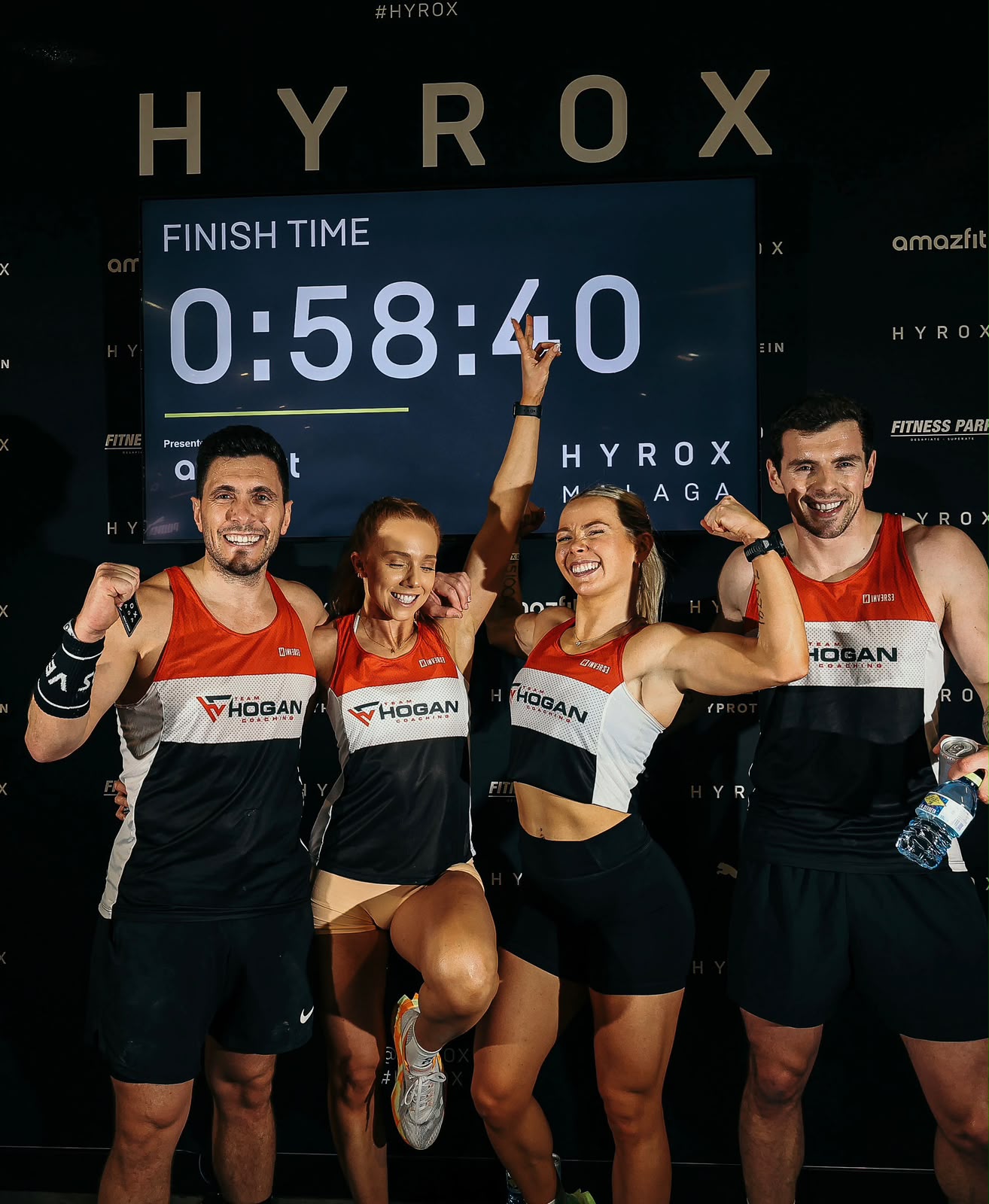 Team Hogan athletes at the HYROX finish